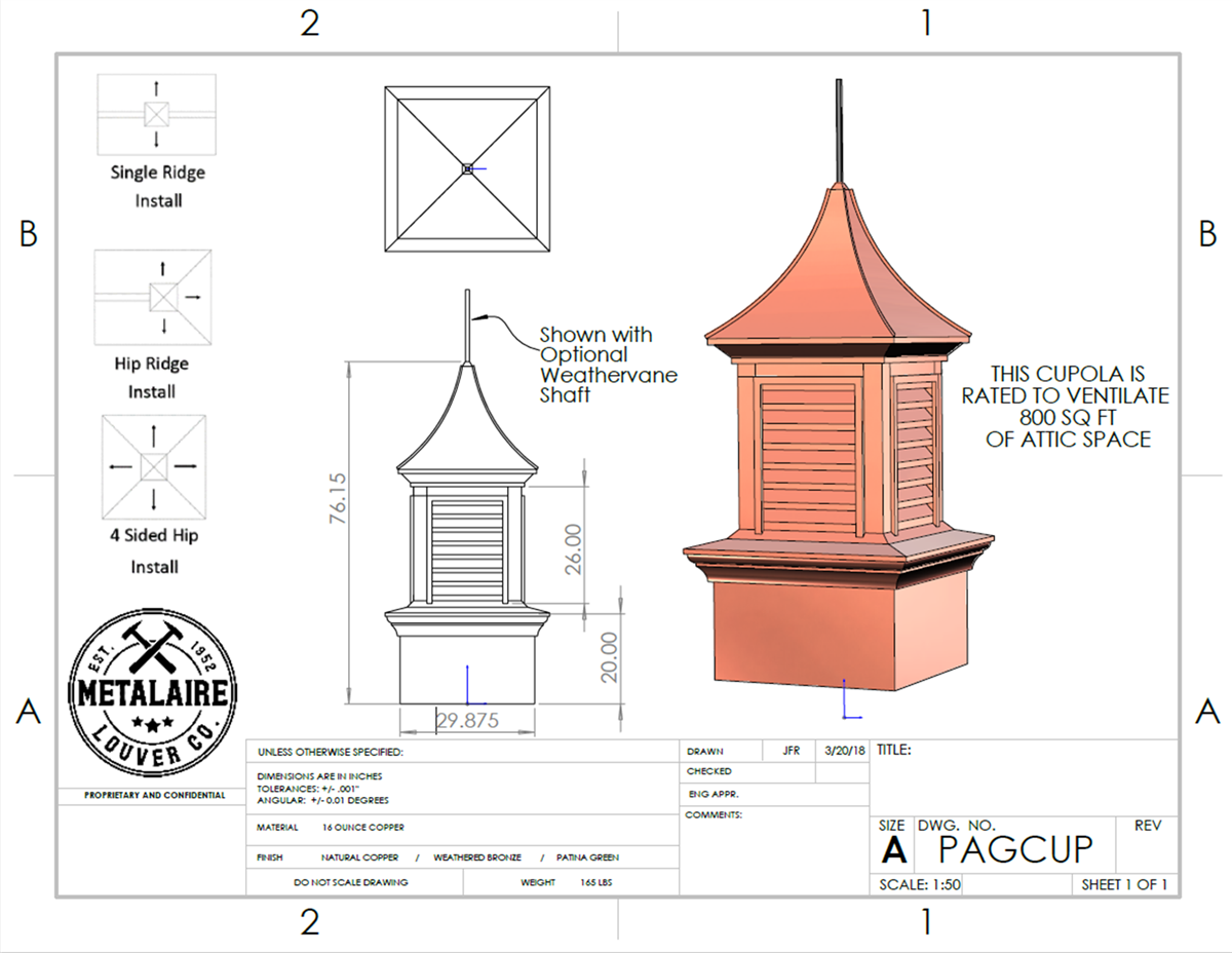 Cupola Design Plans